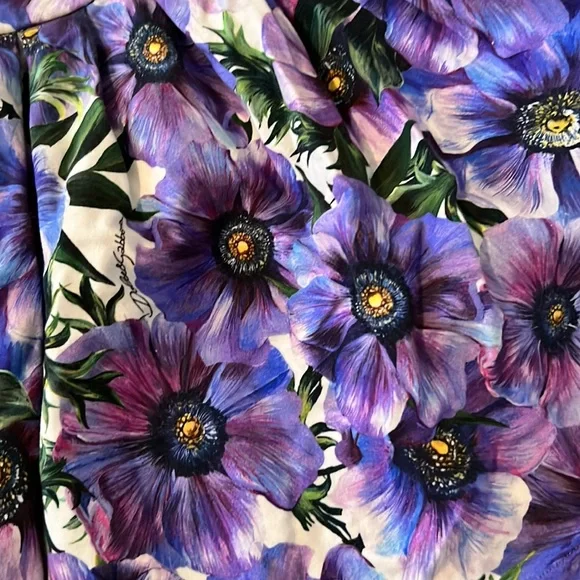 DOLCE & GABBANA FLORAL PRINTED SUMMER DRESS